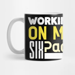 Working on my six pack Mug